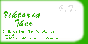 viktoria ther business card